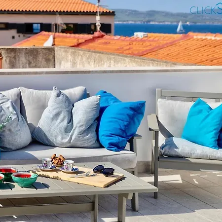 Clicksardinia Historic Centre Cosy Penthouse With Sea View Terrace *