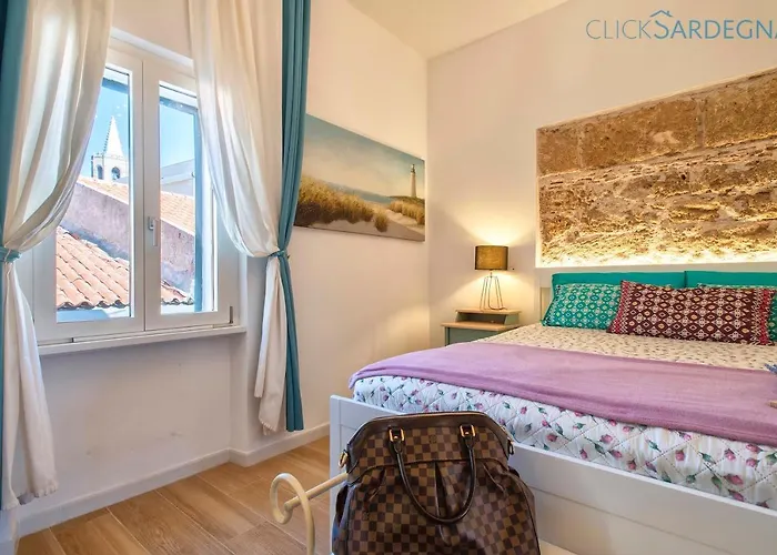 Clicksardinia Historic Centre Cosy Penthouse With Sea View Terrace * Alghero