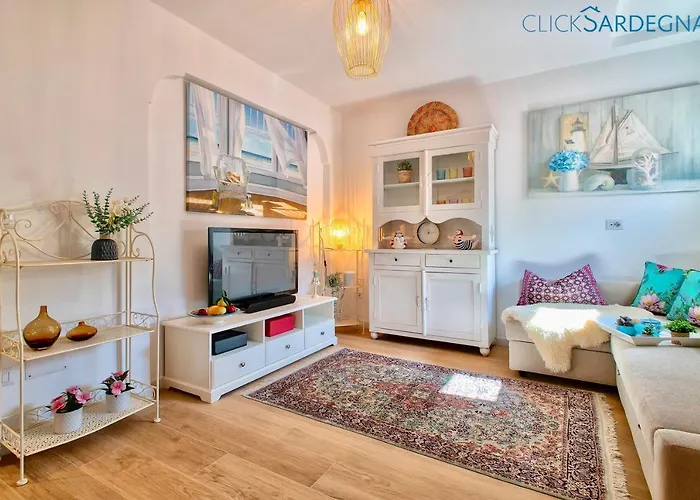 Clicksardinia Historic Centre Cosy Penthouse With Sea View Terrace *