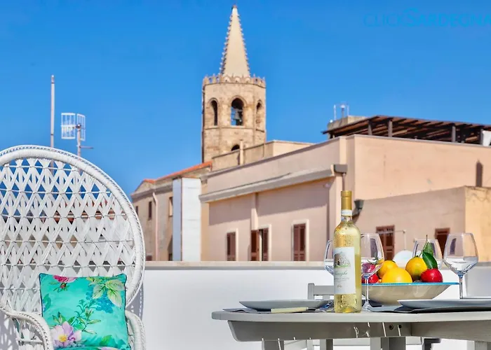 Apartment Clicksardinia Historic Centre Cosy Penthouse With Sea View Terrace *