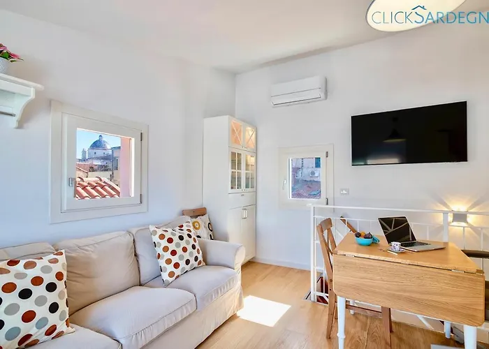 Apartment Clicksardinia Historic Centre Cosy Penthouse With Sea View Terrace *